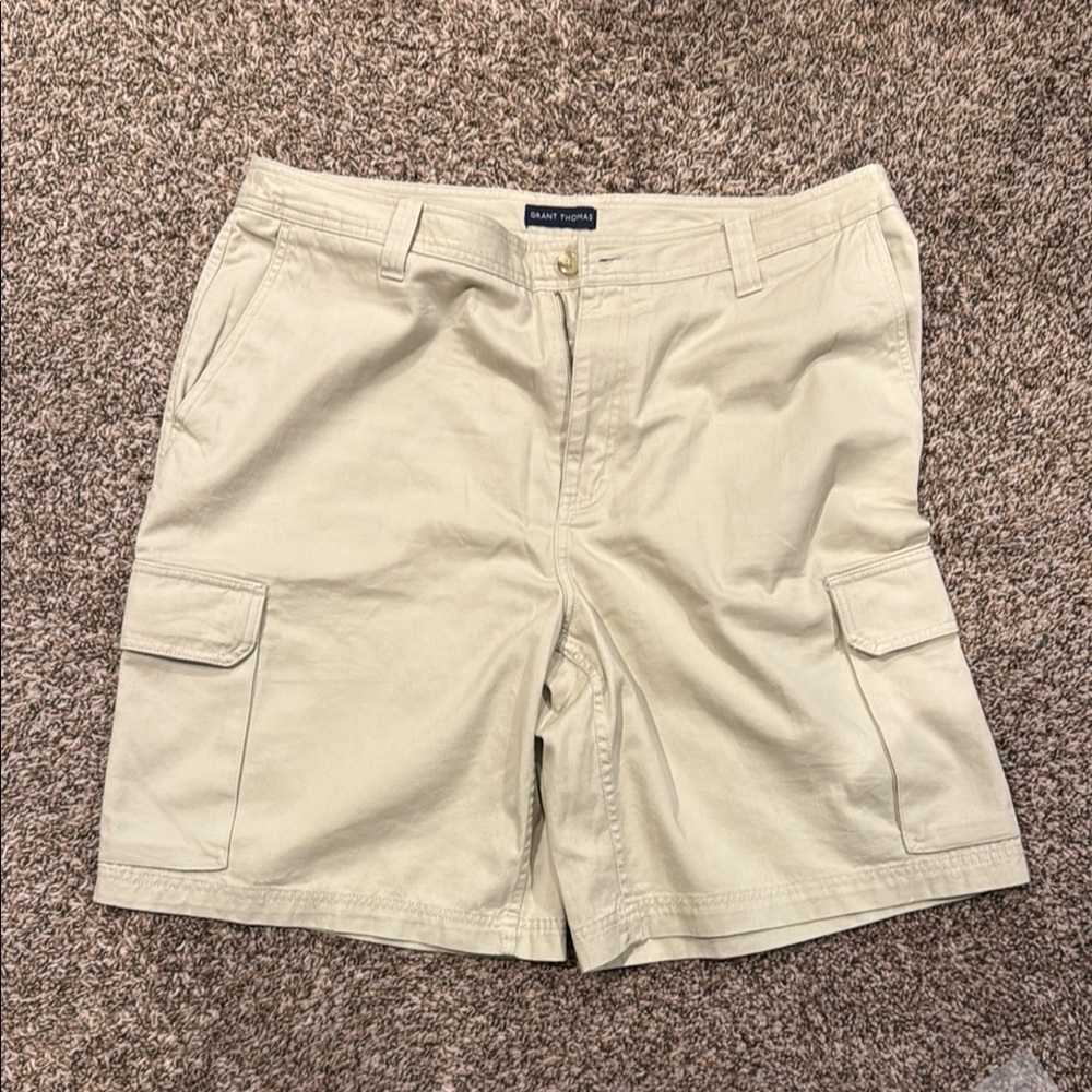 Grant Thomas Khaki Cargo Shorts